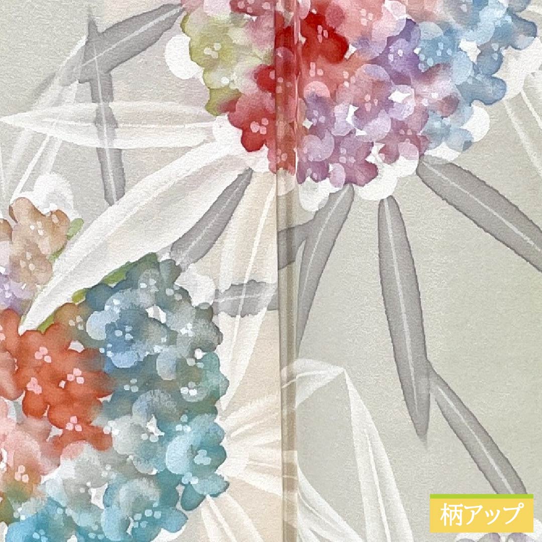 小紋 正絹 身丈158cm 裄丈63.5cm 単衣 硫黄色（いおういろ） ろうけつ染め 沈丁花 Sランク 黄系 1115005702323