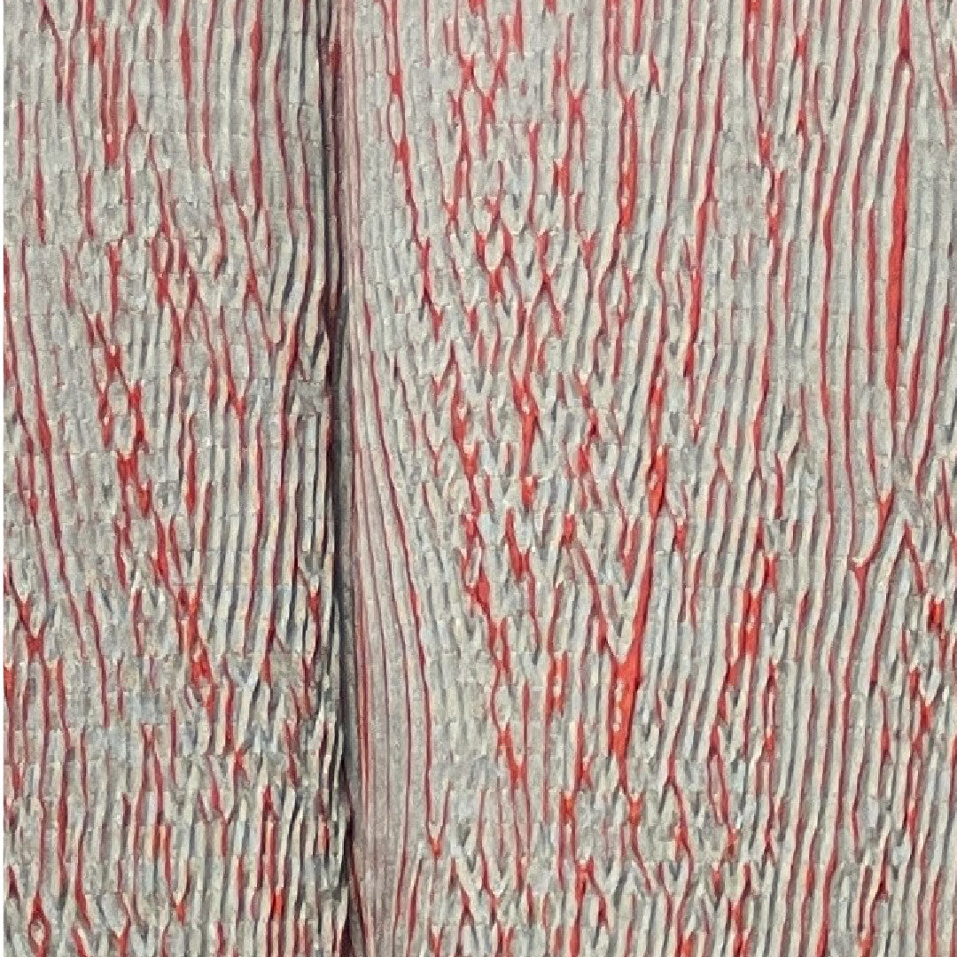 小紋 身丈147.5cm 裄丈61cm 袷  灰色 絞り 抽象模様  正絹 Sランク グレー系 1115003262122