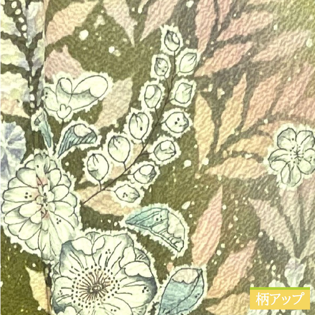 訪問着 正絹 袷 身丈161cm 裄丈68cm 若苗色（わかなえいろ） 京友禅 辻ヶ花 桐屋翠山工房謹製 しつけ糸付き 未使用品 Sランク 緑系 1112004482419