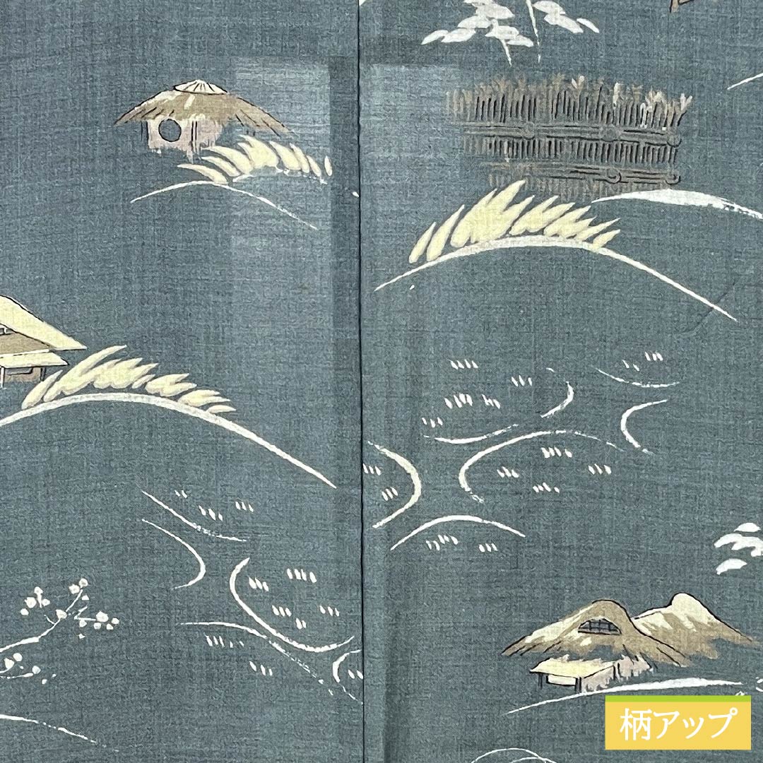 Men's wool nagajuban (long under-kimono), A-rank, length 142cm, sleeve length 66cm, nandonegumi (gray), Chayatsuji, single layer, gray, 1140000683422