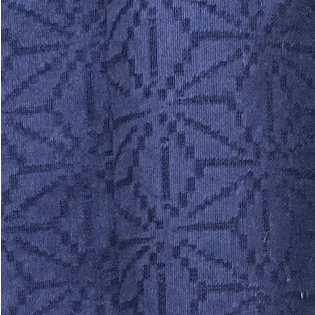 Summer item, pure silk, plain color, length 153cm, sleeve length 64cm, dark blue, hemp leaf pattern, gauze, S rank, navy blue, 1132000982218