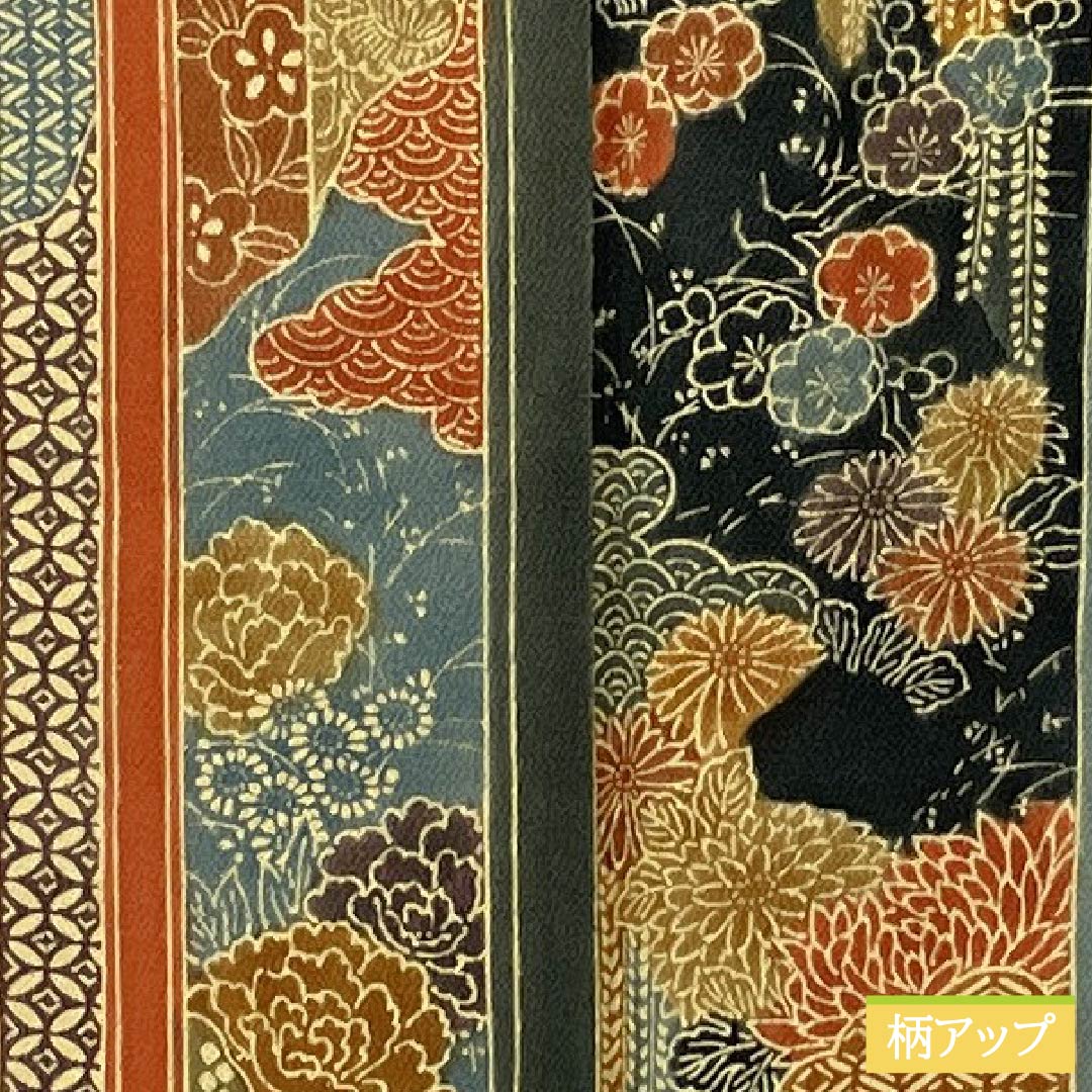 小紋 正絹 Aランク 身丈155cm 裄丈62cm 袷 縦縞 古典柄 グラデーション系 1115006603399