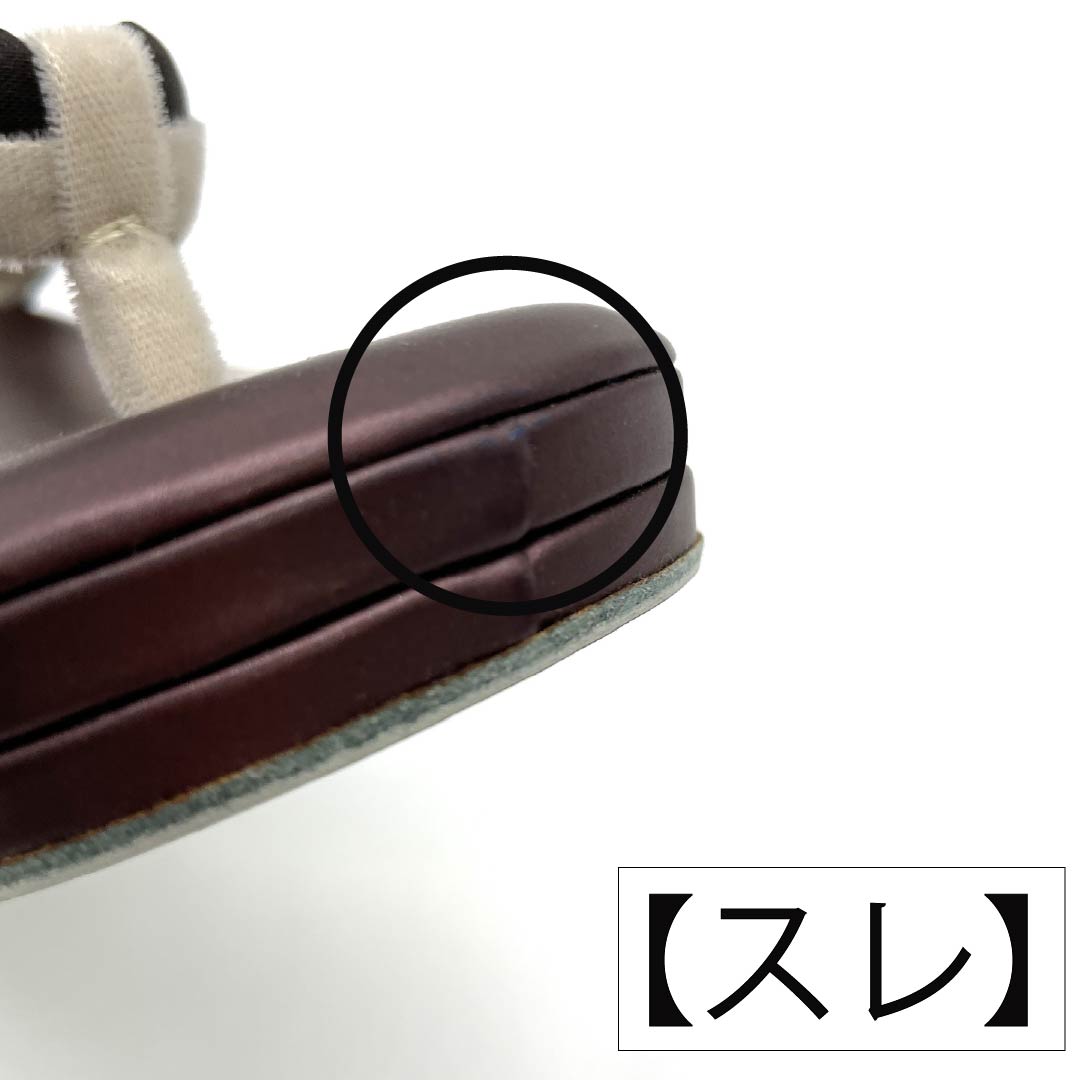 (Like New) Casual Zori Sandals, Synthetic Leather, La Sole, Low-Rebound, 24cm Length, Size L, Brown, Product Number: 1122001401414
