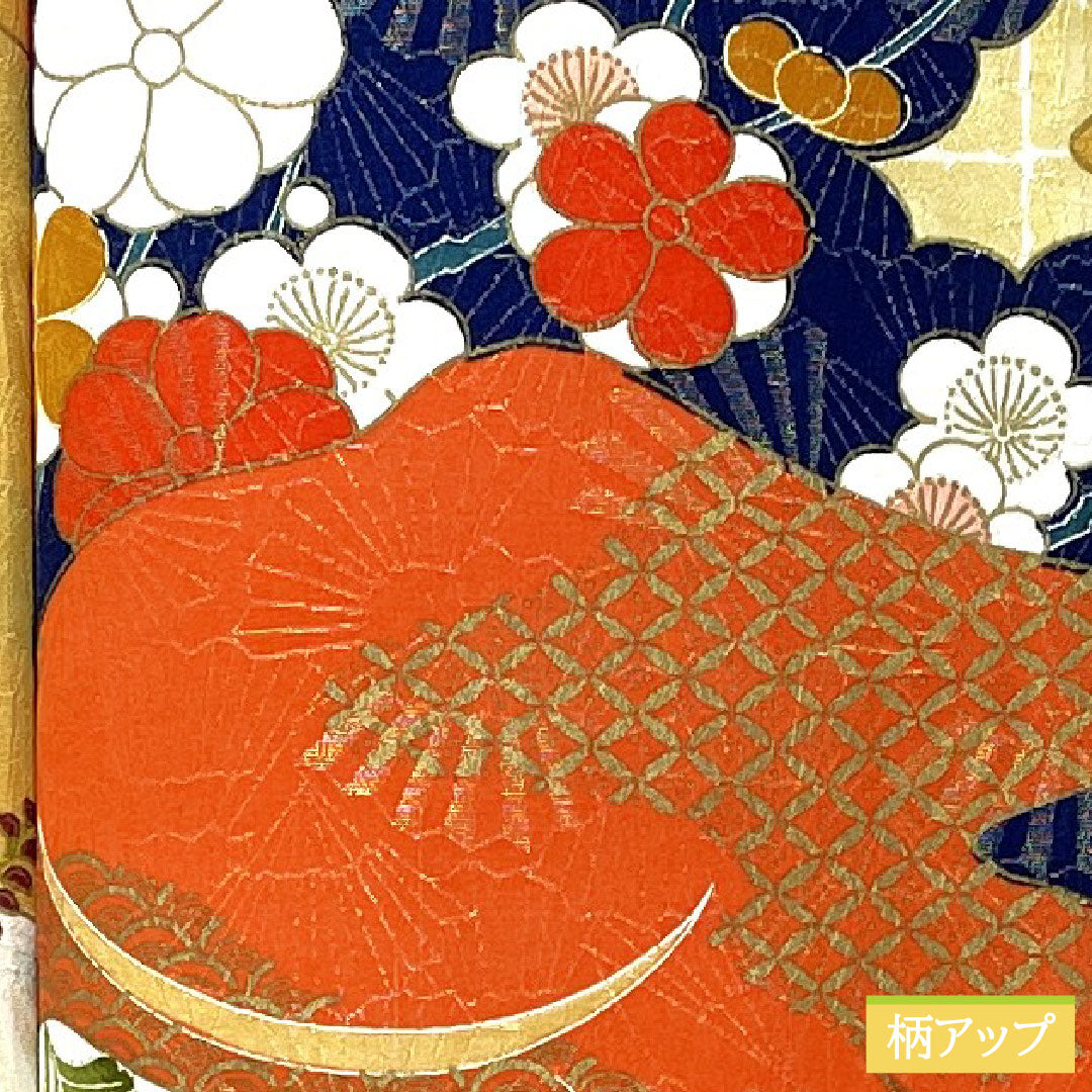 小紋 正絹 身丈153cm 裄丈62cm 袷 京友禅 吉祥文様 Aランク グラデーション系 1115004493299