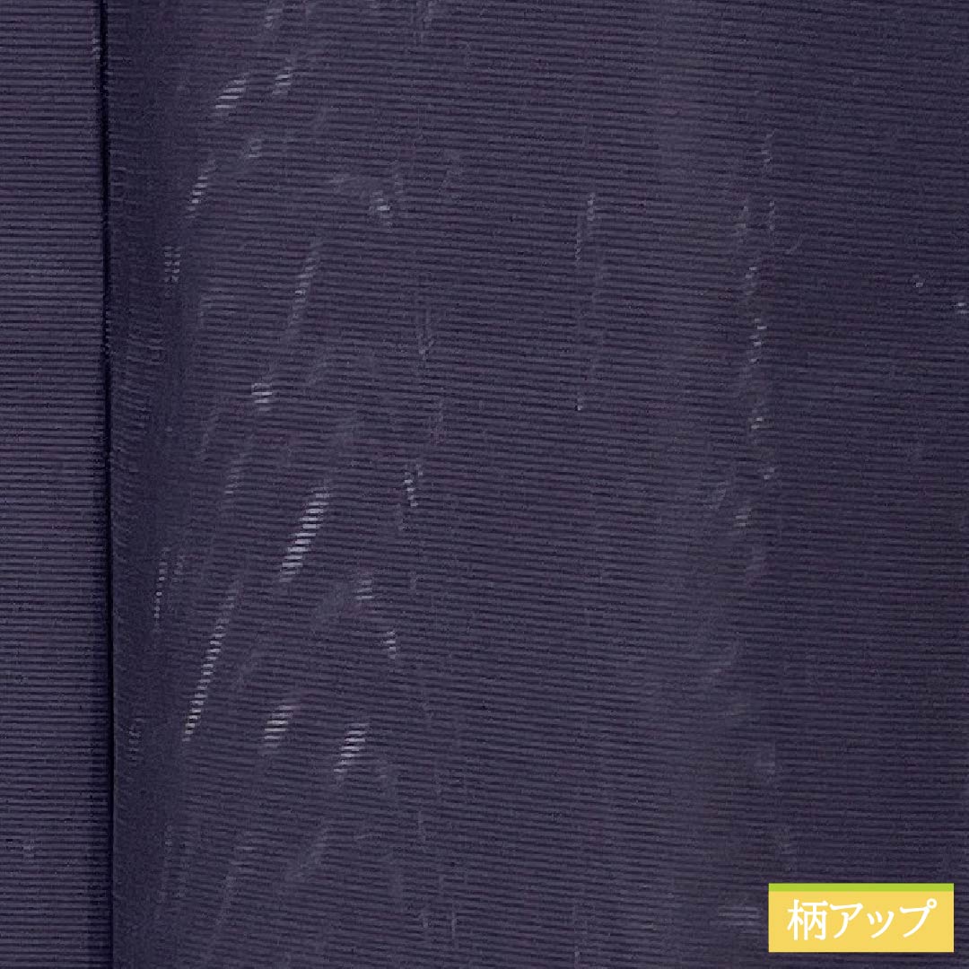 夏物 ポリエステル 色無地 Sランク 身丈153.5cm 裄丈62.5cm 紫烏色（しうしょく） 洗える着物 素無地 絽 紫系 1132003952220