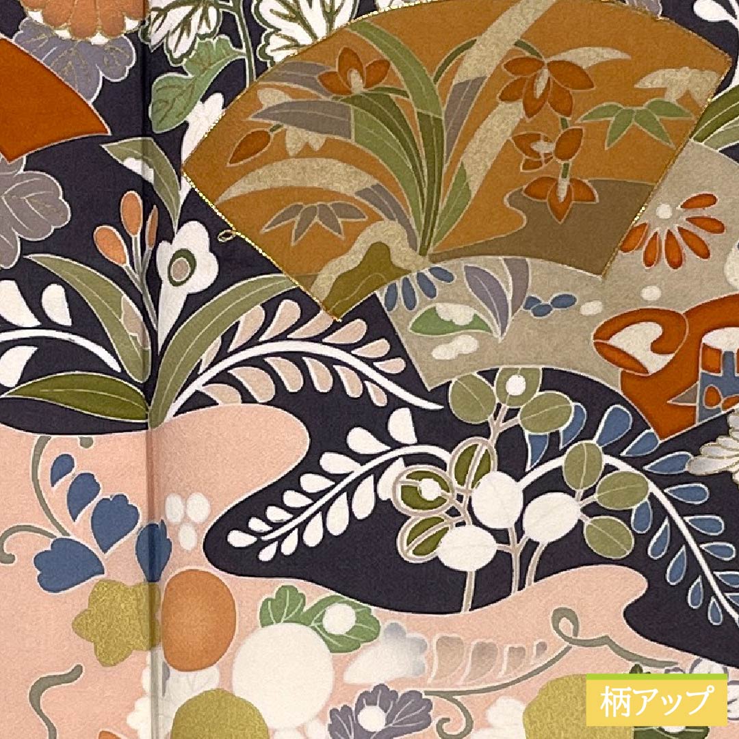 リサイクル着物】訪問着 正絹 Sランク 袷 身丈161.5cm 裄丈67.5cm 東雲