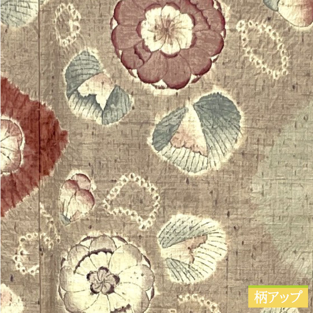 訪問着 正絹 袷 身丈157.5cm 裄丈63cm 小町鼠色（こまちねずいろ） 紬地 辻ヶ花 Sランク グレー系 1112005212322