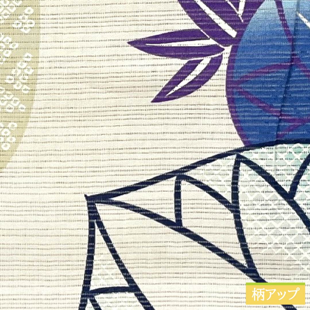 Yukata Cotton Length 162.5cm Sleeve length 66cm A rank Single layer White Aoi Cotton silk 1118005273411