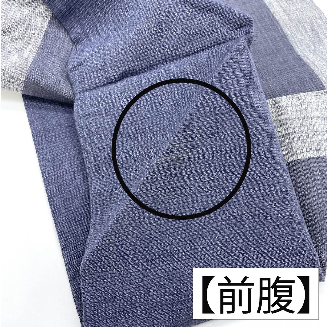 名古屋帯 正絹 Aランク 名古屋仕立て 桔梗納戸色（ききょうなんどいろ） 葡萄鼠色（ぶどうねずいろ） 薄鼠色（うすねずいろ） 鹿 帯丈364cm ポイント柄 カジュアル マルチカラー 1124014293328