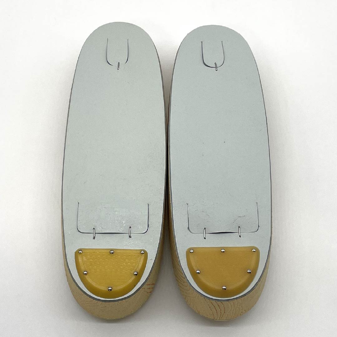 (Like New) Formal Zori and Bag Set, Grade A, 2-Way, Crane Design, Size M, Gold Finish, 1133000283321