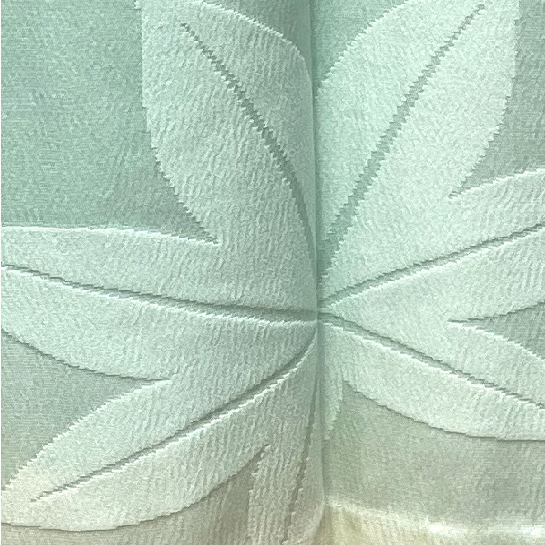 Nagajuban (long undergarment) made of pure silk, length 126.5cm, sleeve length 67cm, unlined, formal, autumn leaves, rank S, light blue, 1129000542224