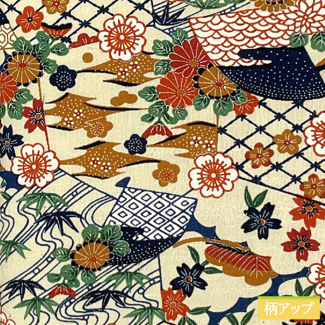 Komon (small pattern) kimono, pure silk, A-rank, length 158cm, sleeve length 62cm, lined, Tokyo white-brown (Tokyo shirachairo), tsumugi fabric, classic pattern, cream-toned, with basting threads, product number 1115007313315