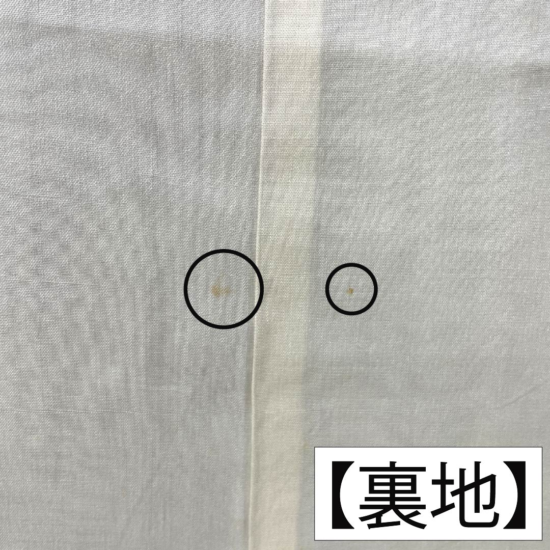 メンズ襦袢 ポリエステル Aランク 身丈137cm 裄丈68.5cm 灰色（はいいろ） 絞り風 笹 袷 グレー系 1140000953322