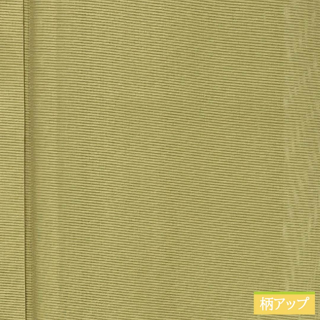 夏物 ポリエステル 色無地 Aランク 身丈162.5cm 裄丈67cm 白橡色（しろつるばみいろ） 洗える着物 素無地 絽 黄系 1132004143423