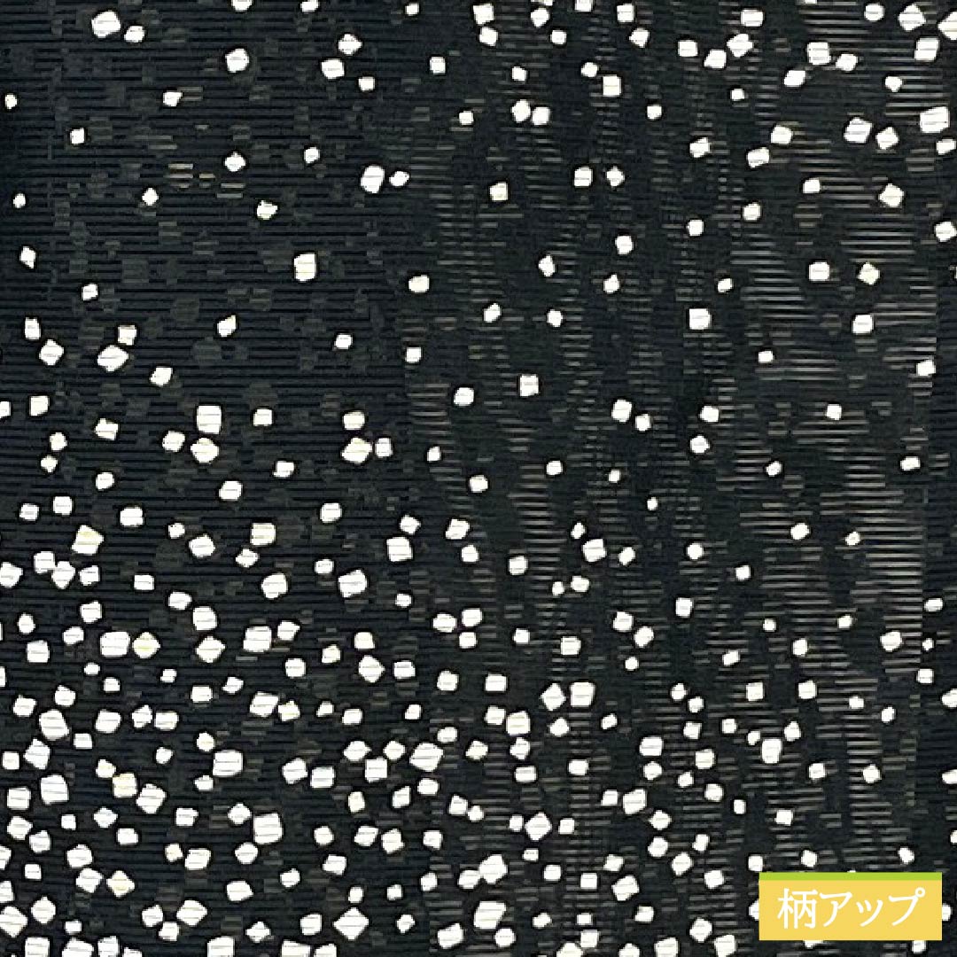 Summer kimono, polyester, small pattern, length 167cm, sleeve length 67cm, dot, washable kimono, silk, S rank, black, 1132001932510