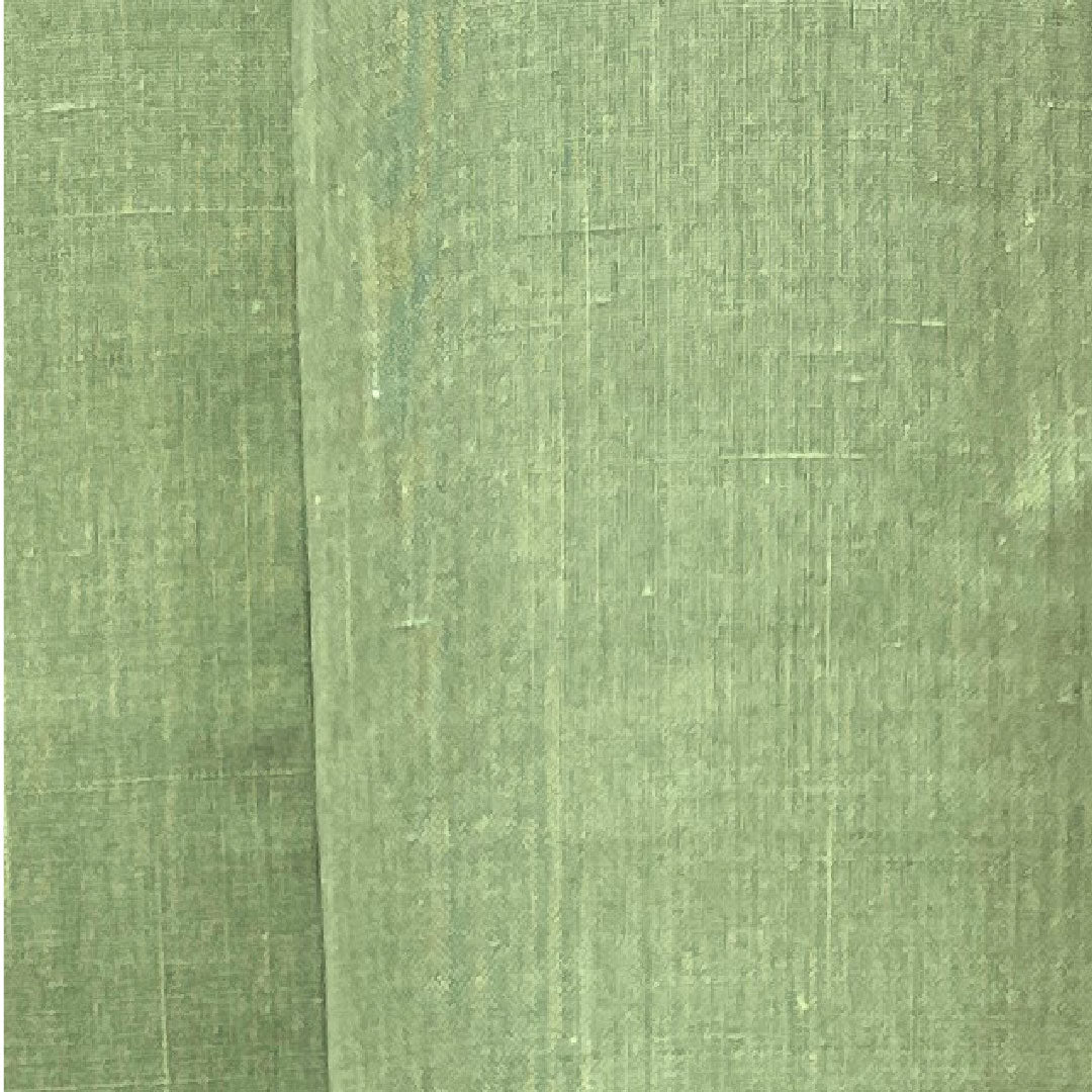 夏物 正絹 色無地 身丈156cm 裄丈63cm 灰緑色（はいみどりいろ） 紬地 紗 Sランク 緑系 1132000562319