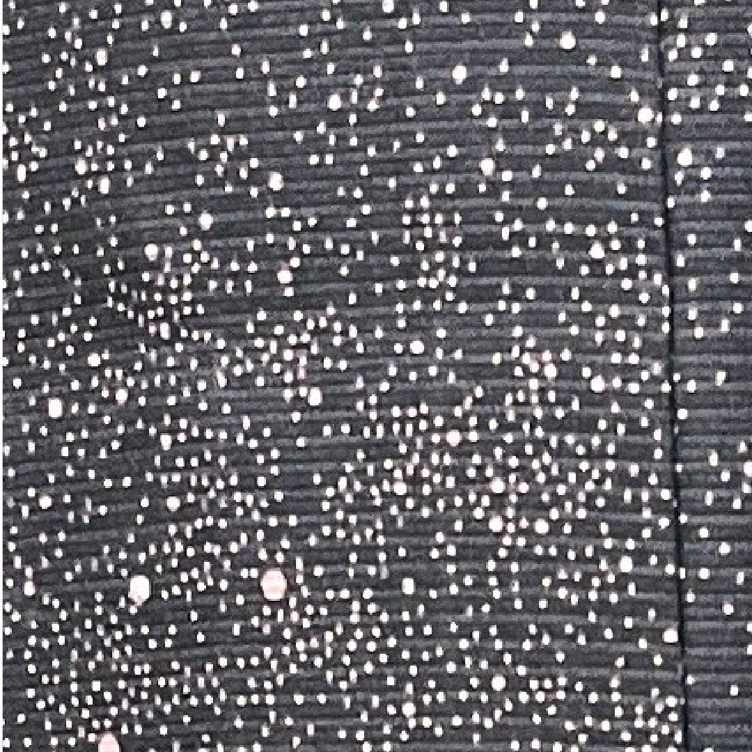 夏物 正絹 小紋 身丈163.5cm 裄丈65cm 黒色 水玉 絽 Aランク 黒系 1132000113410