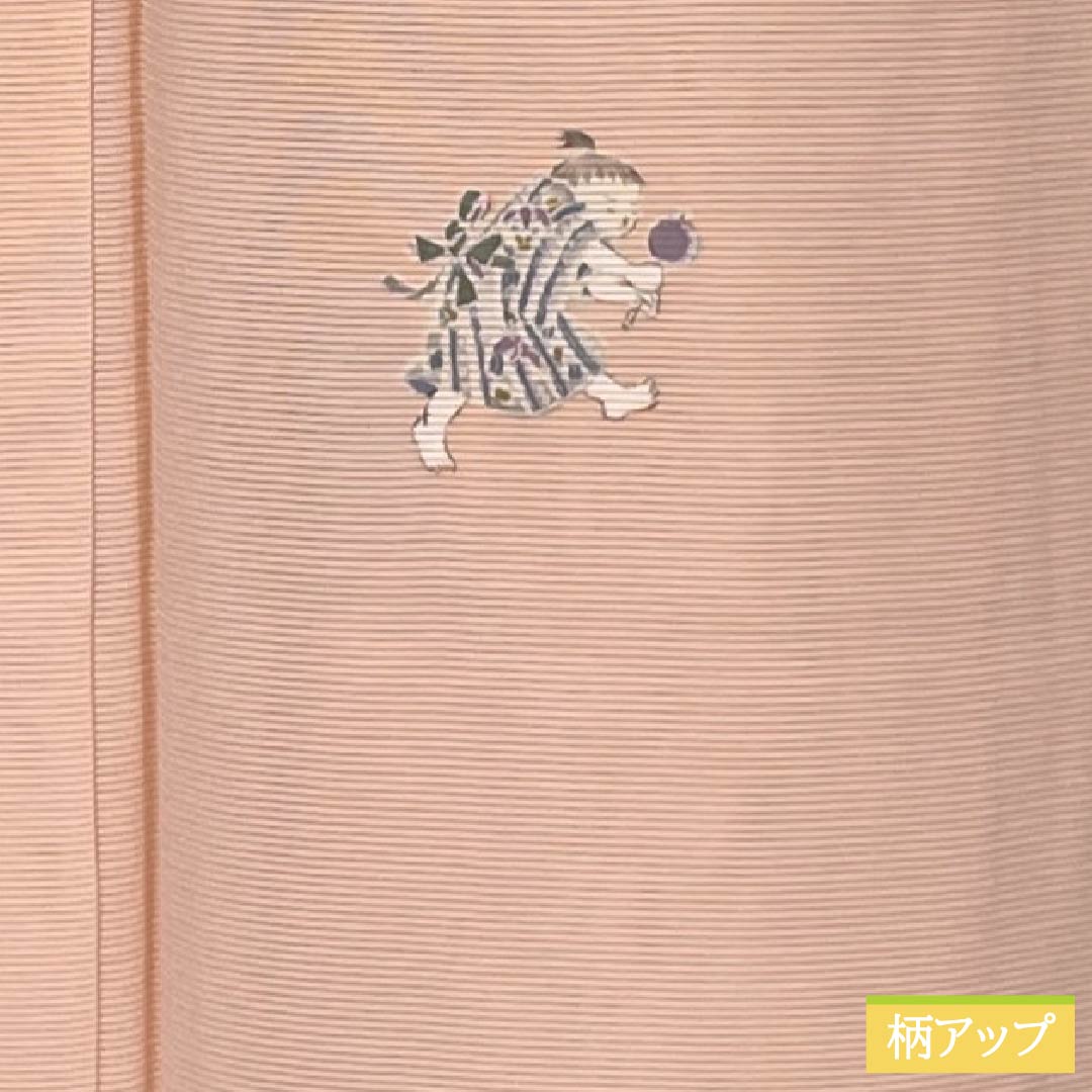 リサイクル着物】夏物 正絹 小紋 Sランク 身丈160.5cm 裄丈63cm 乙女色 リサイクル着物】夏物 正絹 小紋 Sランク 身丈160.5cm 裄丈63cm 乙女色