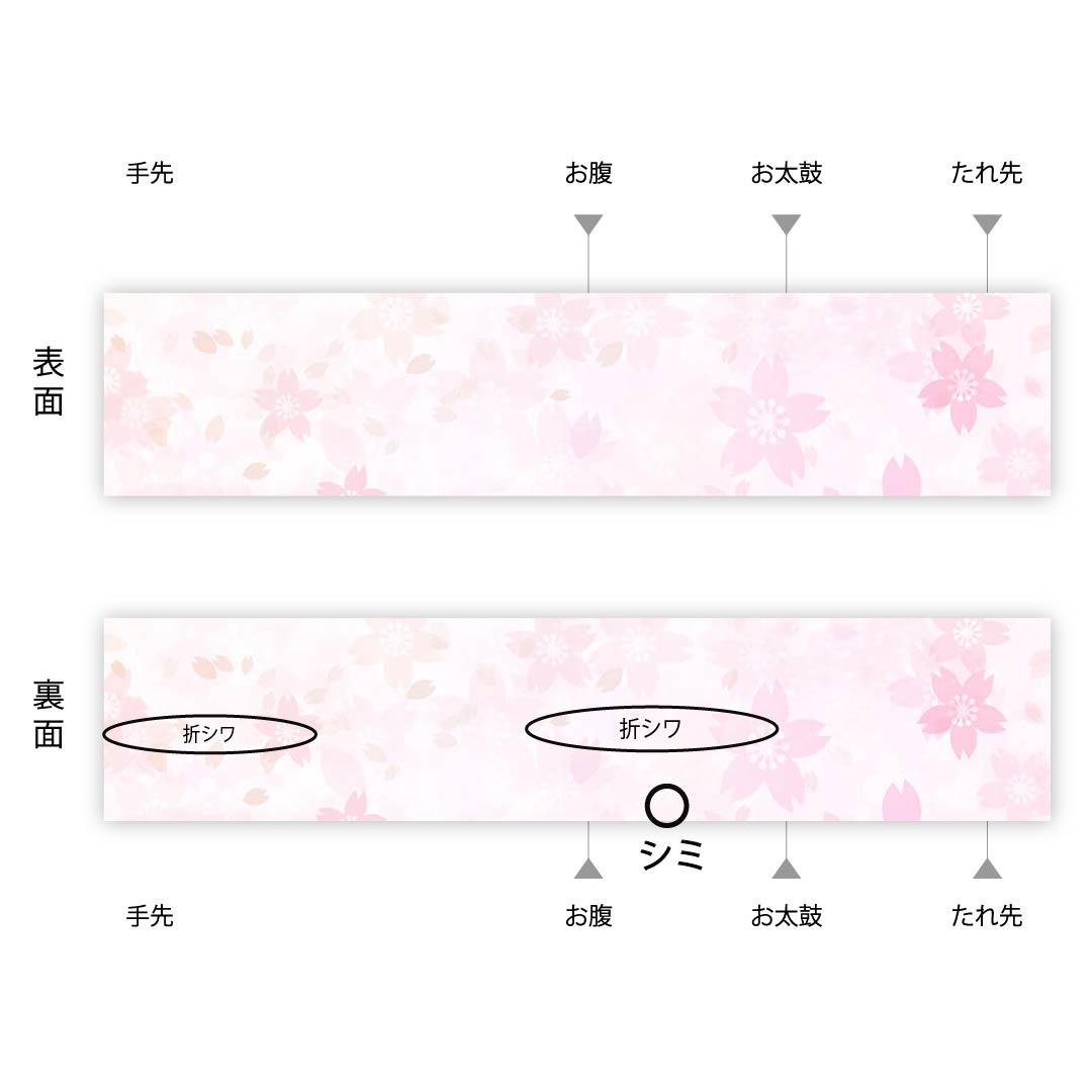 袋帯 染め帯 桜 あらい義風 帯丈468cm 正絹 Aランク 六通 セミフォーマル グラデーション系 1123005893499