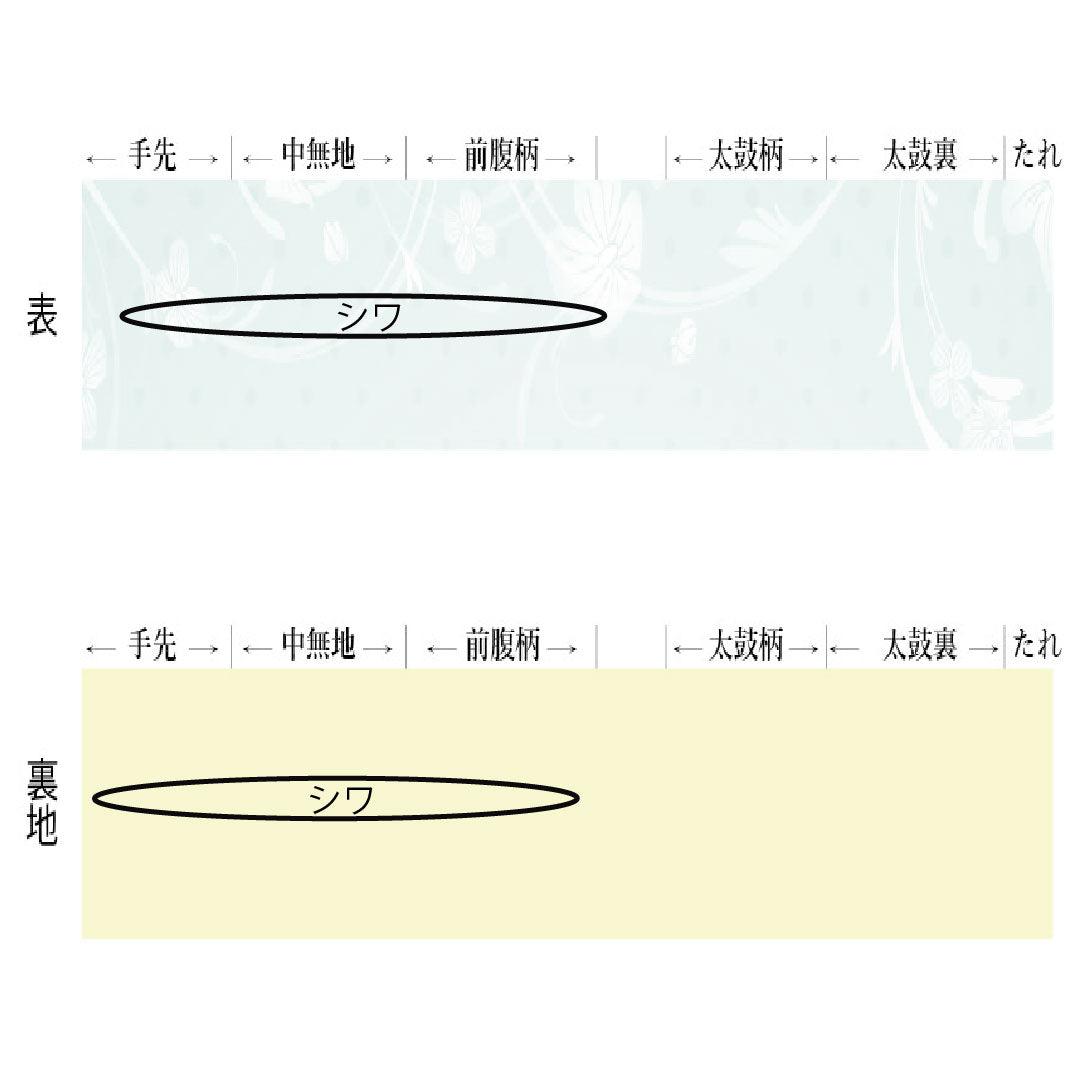 （京袋帯）名古屋帯 ポリエステル Aランク 枇杷茶色（びわちゃいろ） 京袋帯 桜 帯丈370cm 六通 カジュアル 黄系 1124011053323 開き仕立て