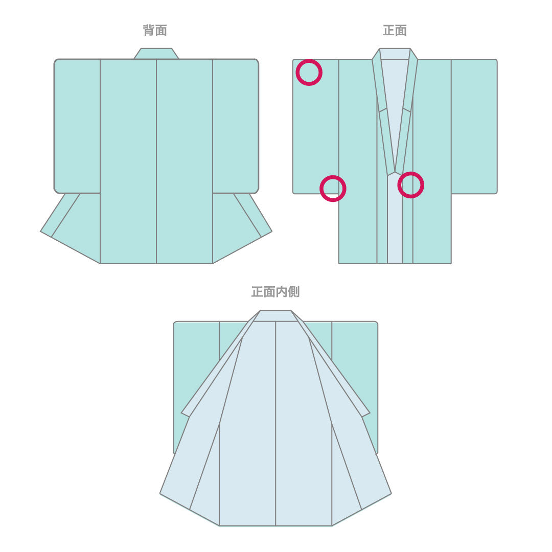色留袖 身丈161.5cm 裄丈63cm 袷 錆青磁色 寿光織 風景模様 抱き茗荷 正絹 Bランク 三つ紋 緑系 1111000454419