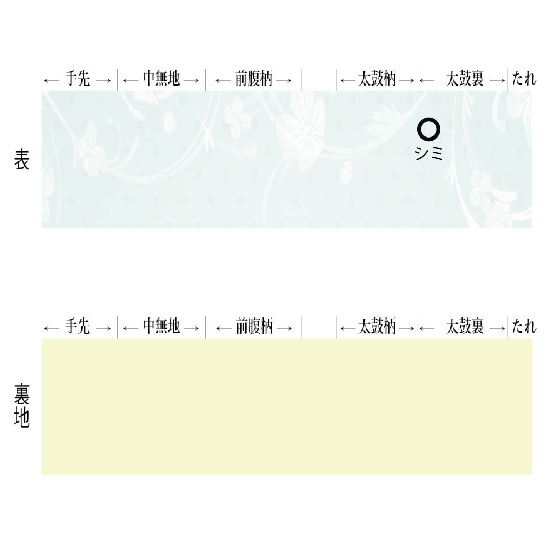 半幅帯 ポリエステル Sランク 鉄黒色（てつぐろいろ） 紫烏色（しうしょく） リバーシブル 菊 帯丈440cm マルチカラー 1125004772428