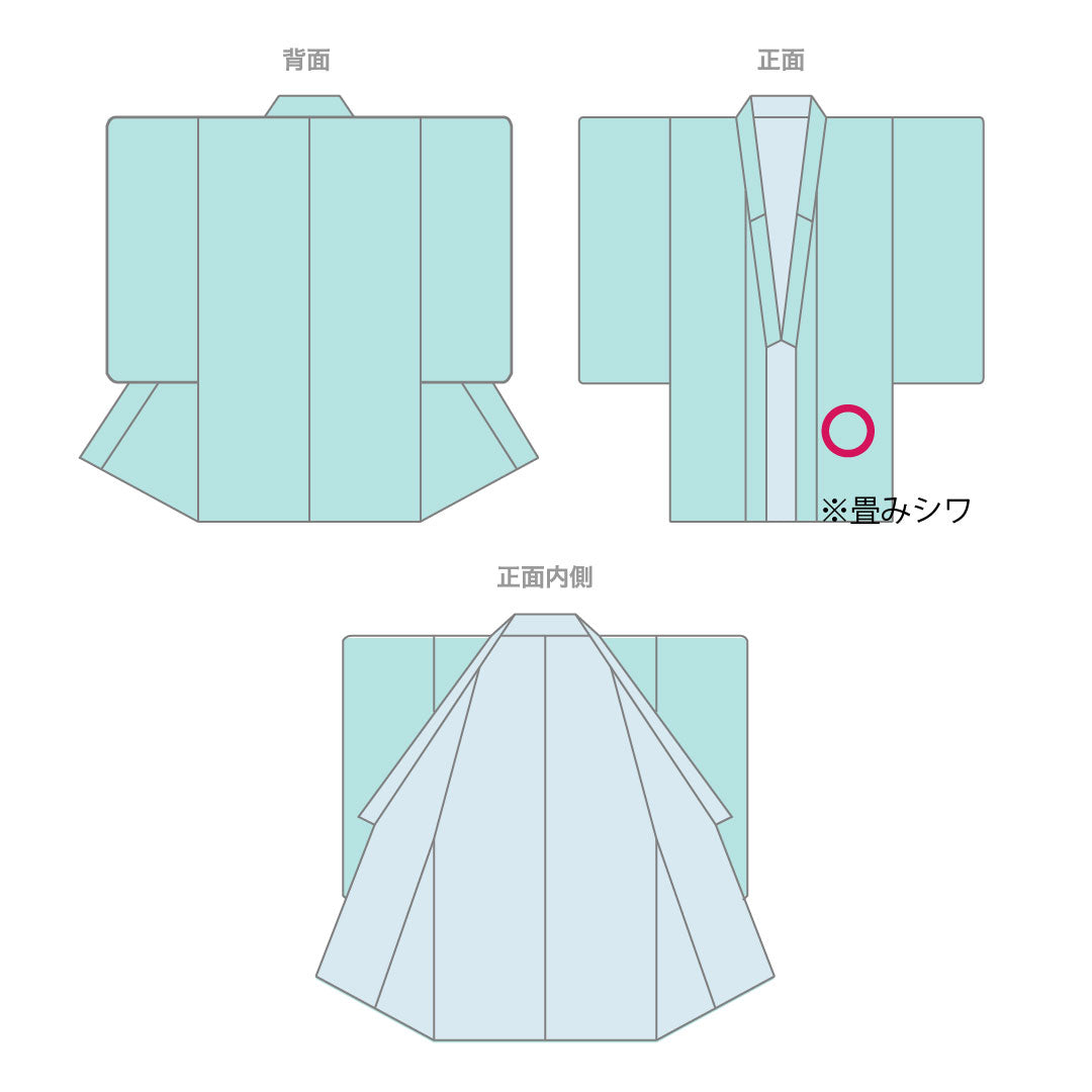 訪問着 正絹 袷 身丈163.5cm 裄丈63.5cm 深川鼠色（ふかがわねずいろ） 紬地 抽象模様 Sランク 緑系 1112005872419
