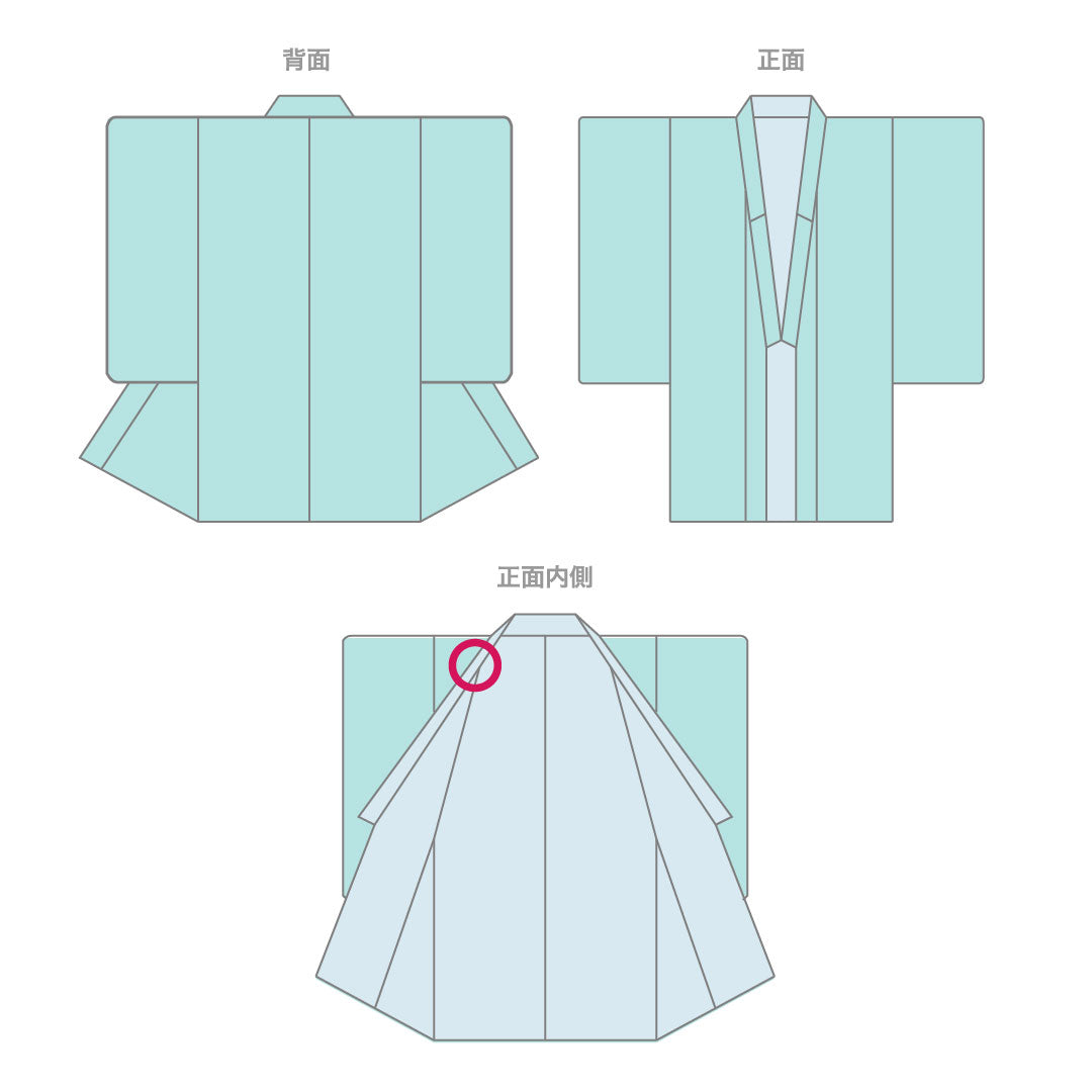 Tsumugi silk Length 159.5cm Sleeve length 65.5cm Geometric pattern S rank Awase Gradient 1116003032399