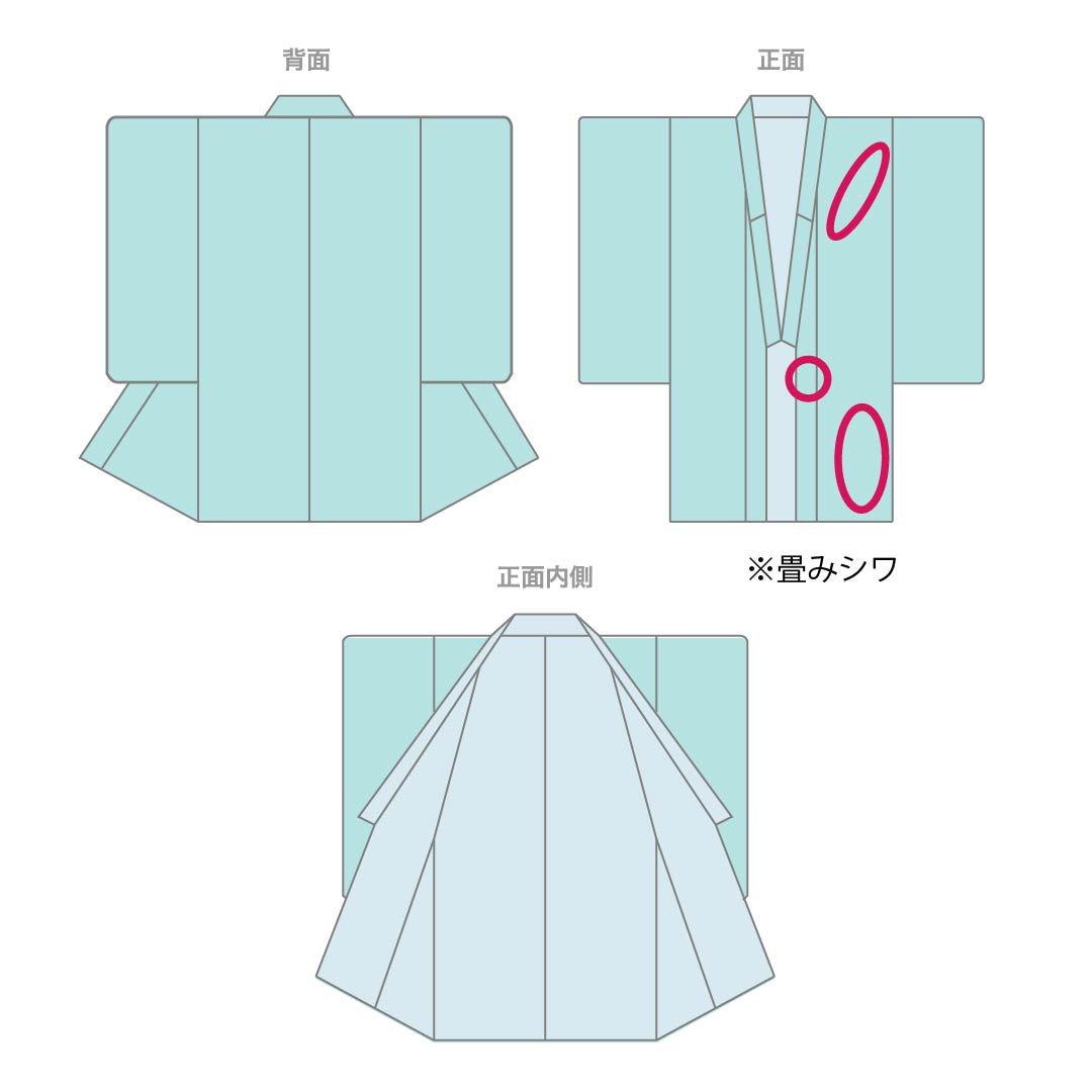 夏物 ポリエステル 小紋 身丈166cm 裄丈66cm 朧花色（おぼろはないろ） 露芝 洗える着物 絽 Sランク 水色系 1132002492524