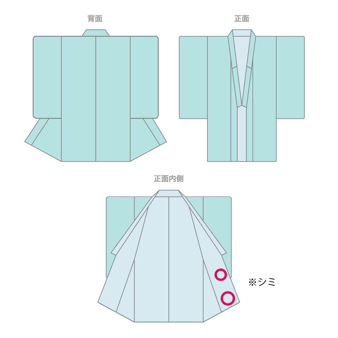 夏物 ポリエステル 小紋 身丈167.5cm 裄丈68.5cm 紫色（むらさきいろ） 小花模様 道長取り 洗える着物 絽 Sランク 紫系 1132002522520
