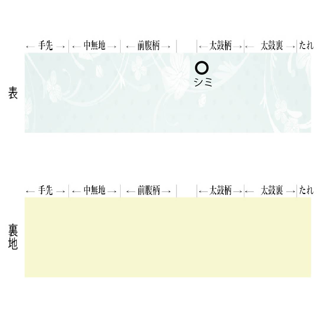 名古屋帯 生成り色（きなりいろ） 京紅型 抽象花模様 鳥 帯丈336cm 正絹 Aランク 六通 カジュアル クリーム系 1124008173315 名古屋仕立て
