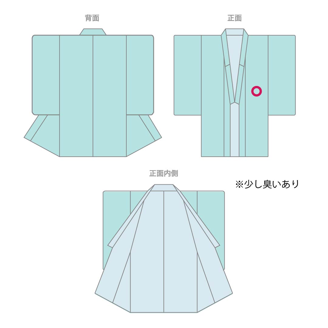 小紋　裄丈Ｓ寸 小紋 身丈157cm 裄丈62cm S 袷 やまと 鳥 幾何学 絞り 刺繍 灰紫 正絹