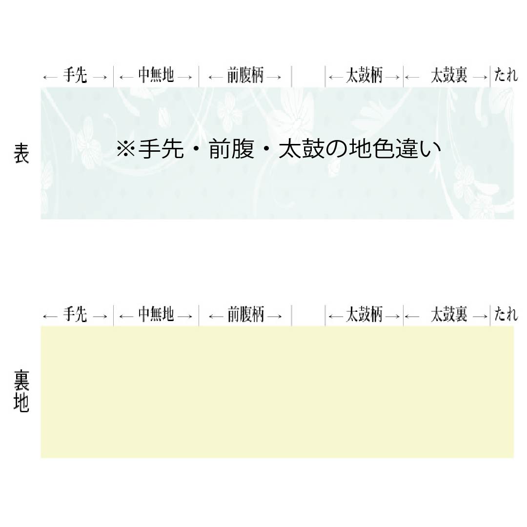 Nagoya Obi, Pure Silk, Grade B, Iron Grape-Colored, Kyoto Bingata, Matsukawabishi (Pine Bark Diamond) Pattern, Toyama, Length 364cm, Six-Ply, Casual, Navy Blue, Item Number 1124009294318, Nagoya Style