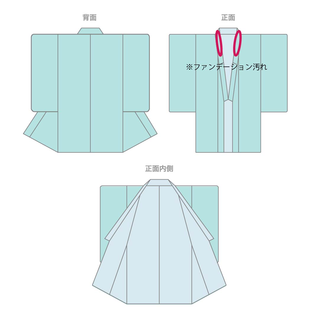 夏物 ポリエステル 小紋 Aランク 身丈155.5cm 裄丈64cm 紺桔梗色（こんききょういろ） 洗える着物 菊 唐草 紗 紺系 1132005973318