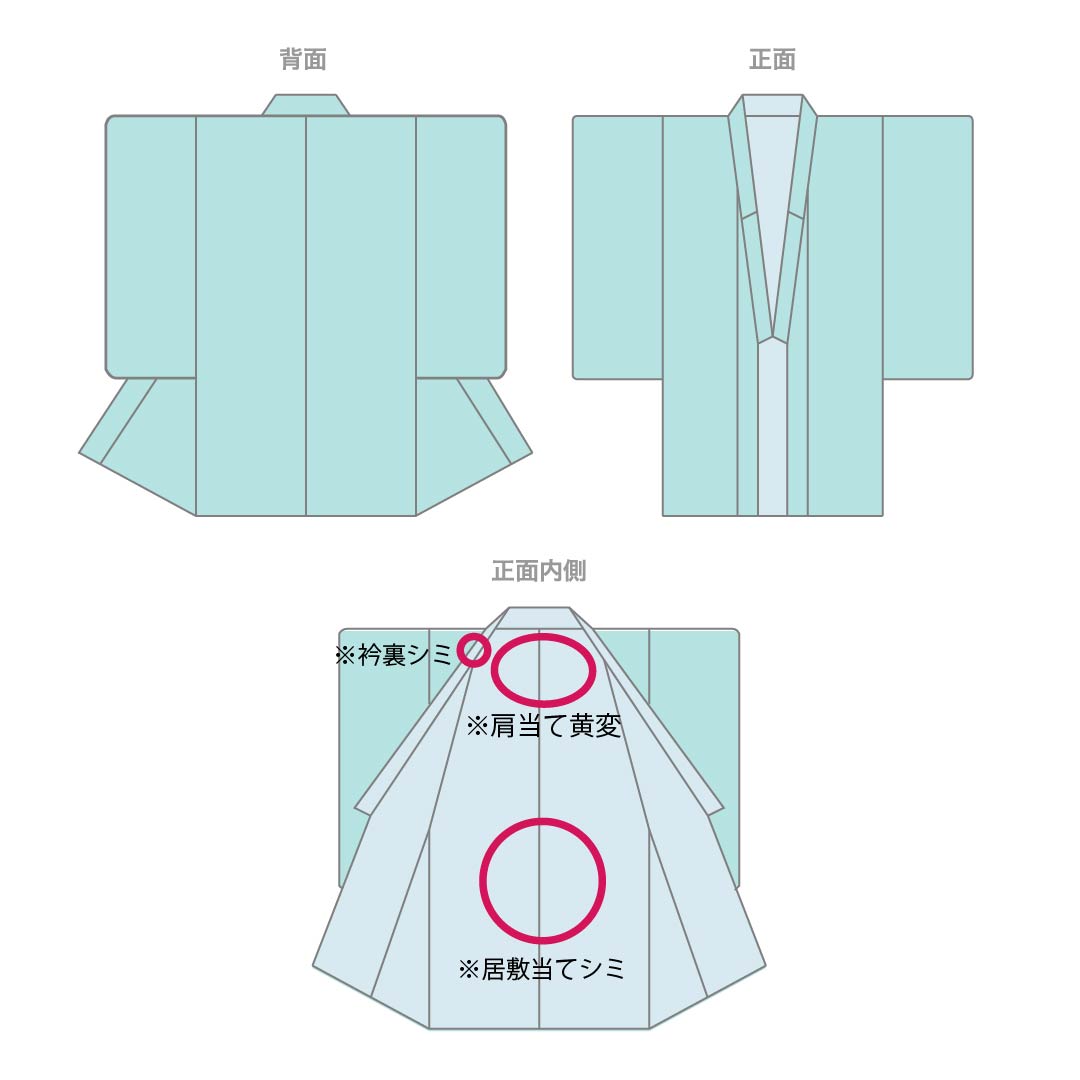 夏物 ポリエステル 紬 Bランク 身丈159.5cm 裄丈64cm 鳥の子色（とりのこいろ） 洗える着物 抽象模様 居敷当て付き 紗 クリーム系 1132007054315