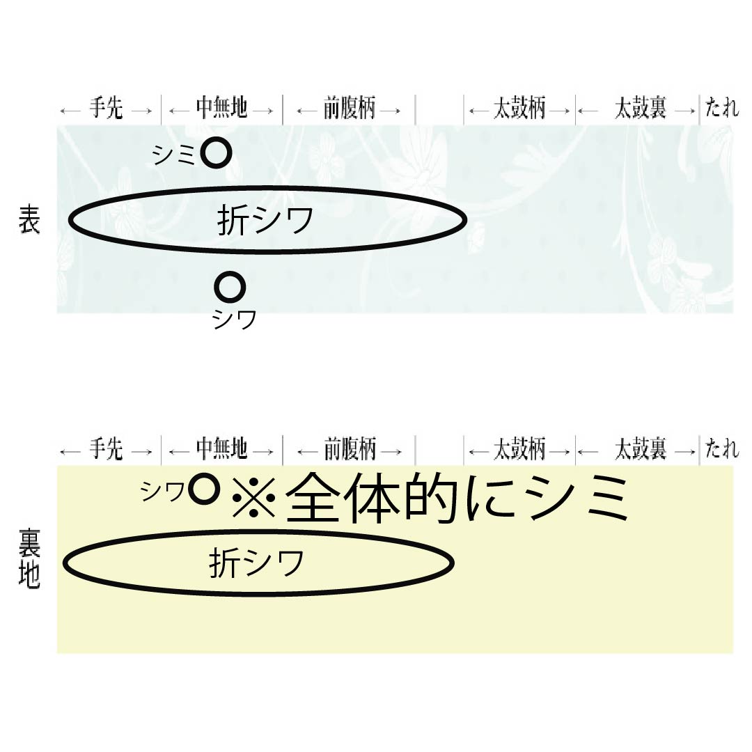 Formal, silver-colored, genuine silk obi with gold accents, featuring a treasure-filled design, 445cm long, and a six-fold hem. Suitable for formal wear. Product code: 1123014534322.