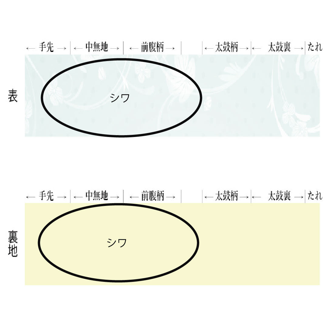 リサイクル着物】袋帯 正絹 Sランク 染め帯 唐獅子 円相 銀通し 墨描き