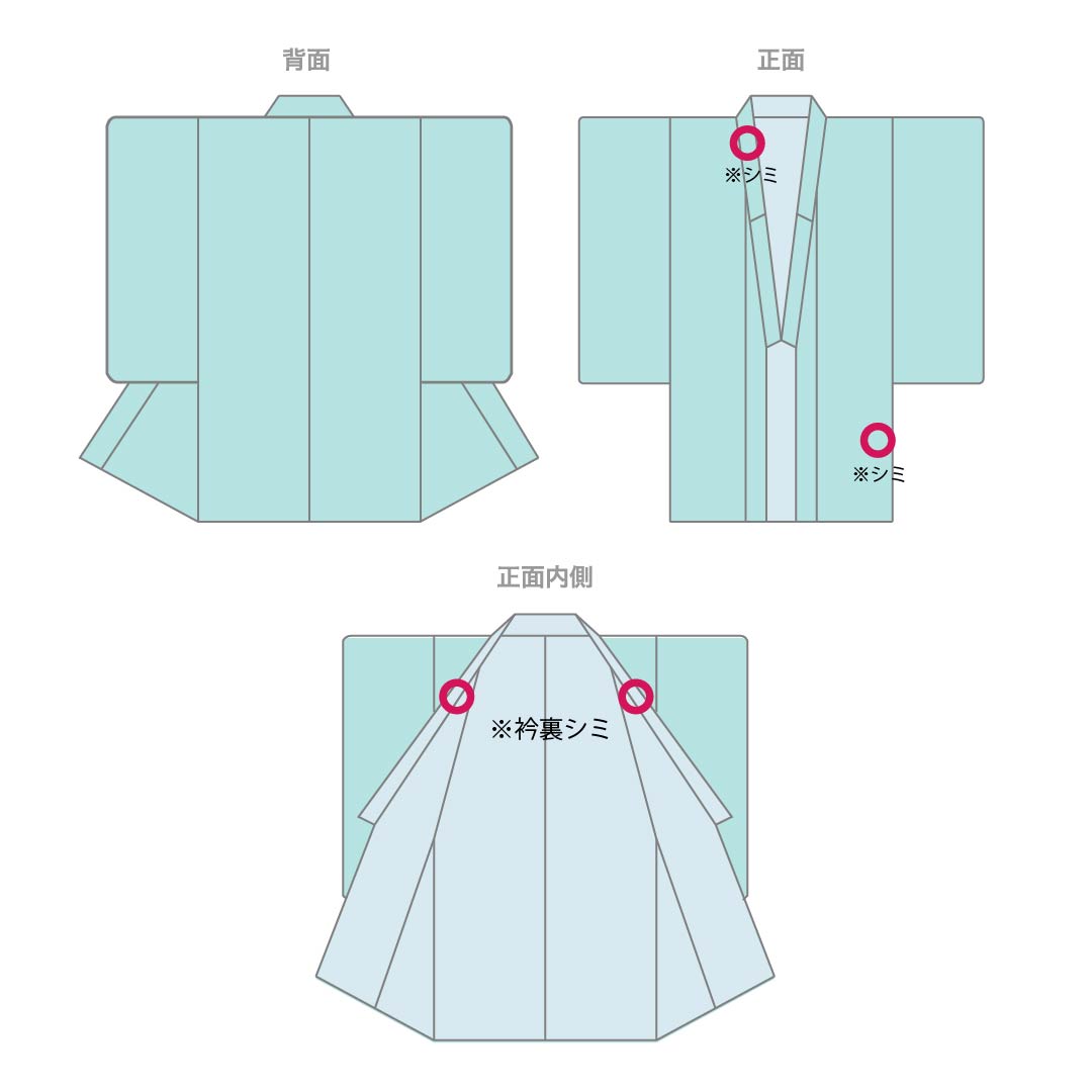 夏物 ポリエステル 小紋 Aランク 身丈167cm 裄丈65cm 洗える着物 小花 縞 絽 白系 1132007113511