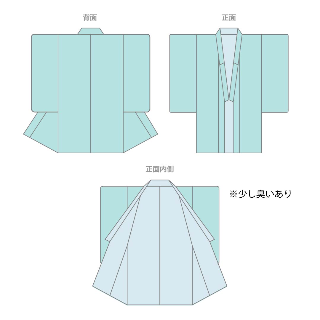 夏物 ポリエステル 色無地 Aランク 身丈161cm 裄丈67cm 木蘭色（もくらんいろ） 洗える着物 素無地 絽 紫系 1132005833420