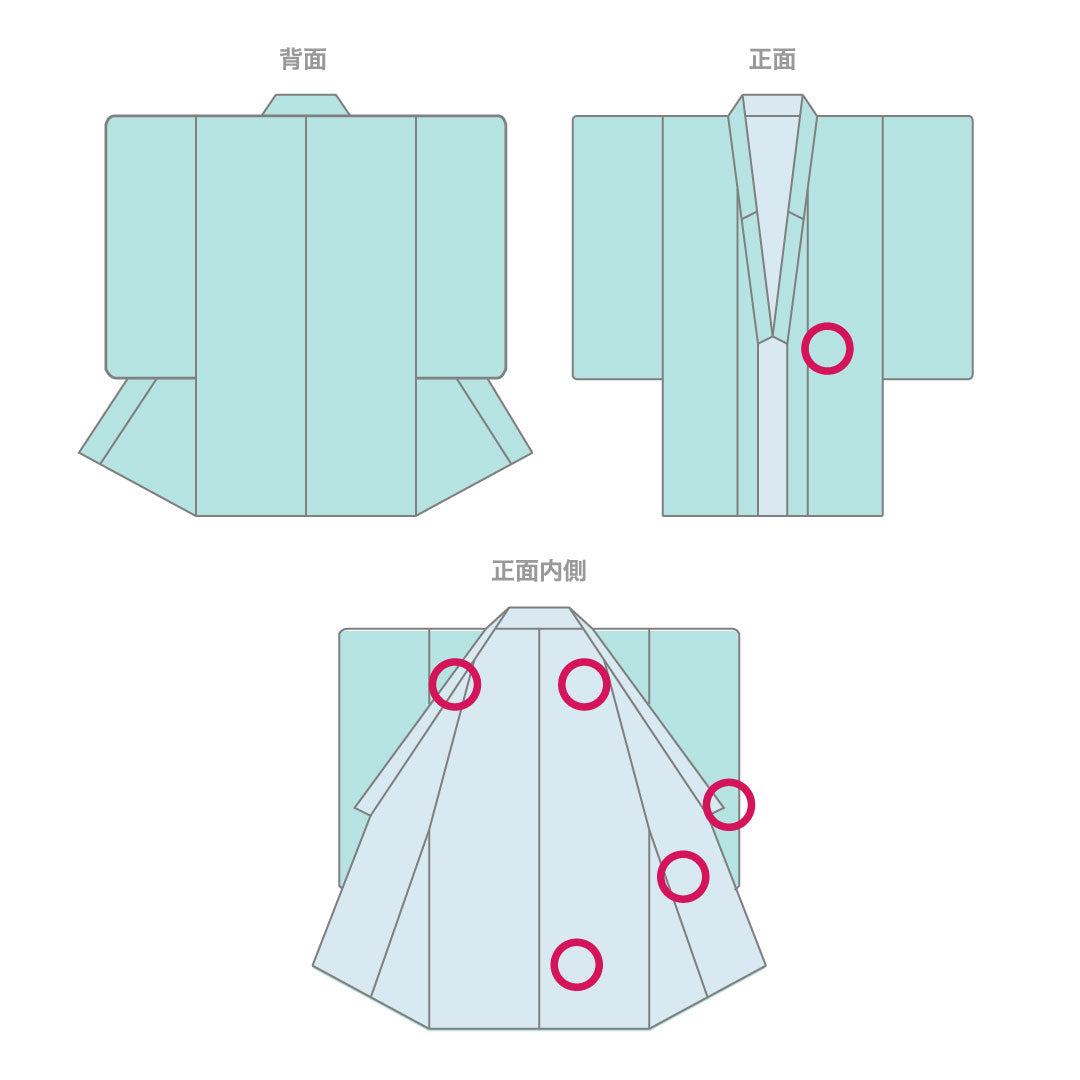 Recycled Kimono] Komon, Length 155-159cm, Sleeve Length 64cm