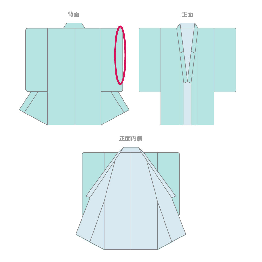 浴衣 海緑色 蝶 木綿 Aランク 単衣 身丈160cm 裄丈67cm 緑系 1118001763419