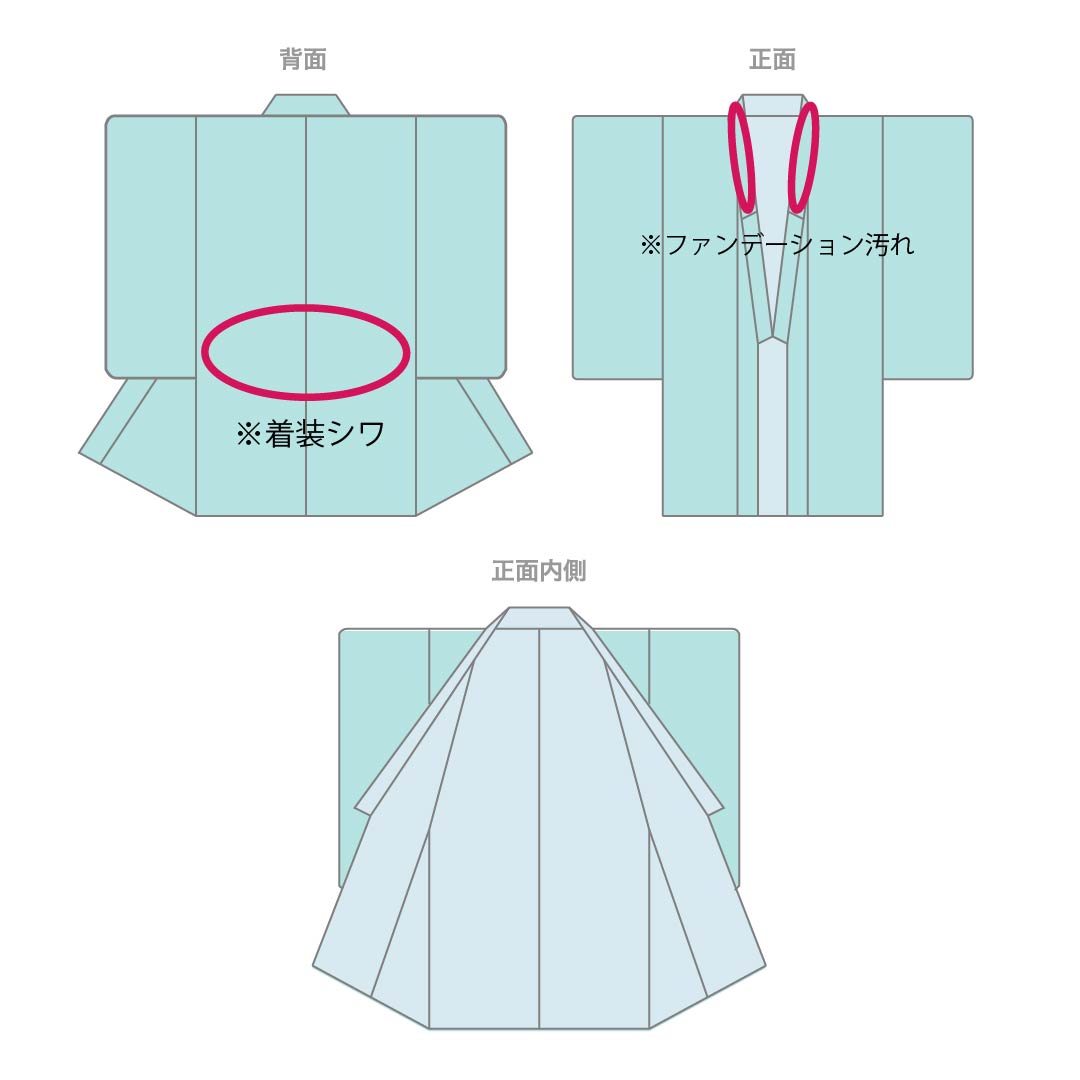 小紋 正絹 Aランク 身丈165cm 裄丈68cm 袷 裏色（うらいろ） 小花 ちりめん地 パールトーン加工 青系 1115007293517