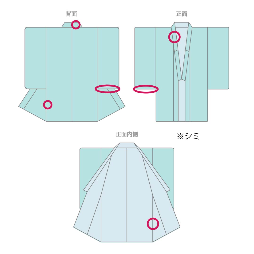 夏物 ポリエステル 小紋 身丈161cm 裄丈68cm 浅藍色（うすらんいろ） 竪絽 縞 鶴 絽 Bランク 水色系 1132002484424