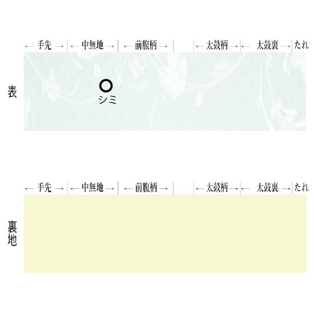 リサイクル着物】袋帯 正絹 花模様 留袖用 扇面 紅葉 帯丈428cm