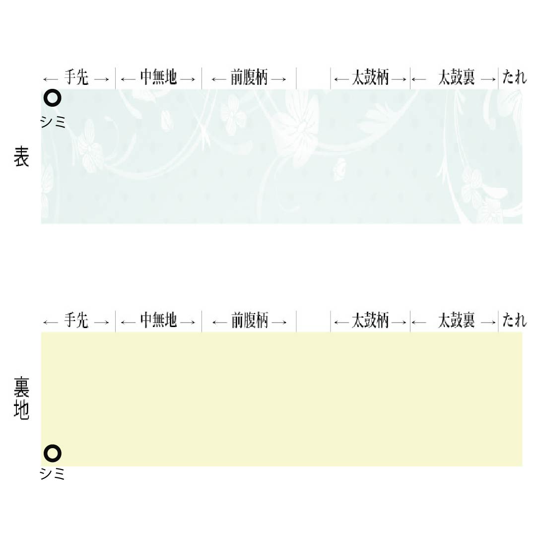 半幅帯 正絹 Sランク 浅青朽葉色（うすあおくちばいろ） 夏帯 変わり絽 帯丈345cm 緑系 1125004122319