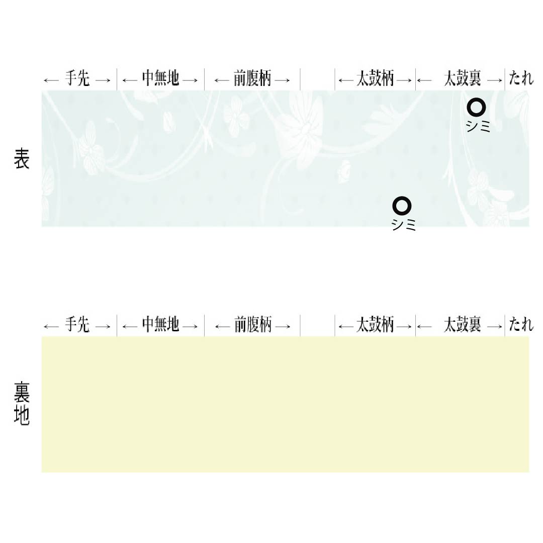 半幅帯 ポリエステル Aランク 浅紅色（あさべにいろ） 薄桜色（うすざくらいろ） リバーシブル 紫陽花 花紋 帯丈376cm ピンク系 1125004403313