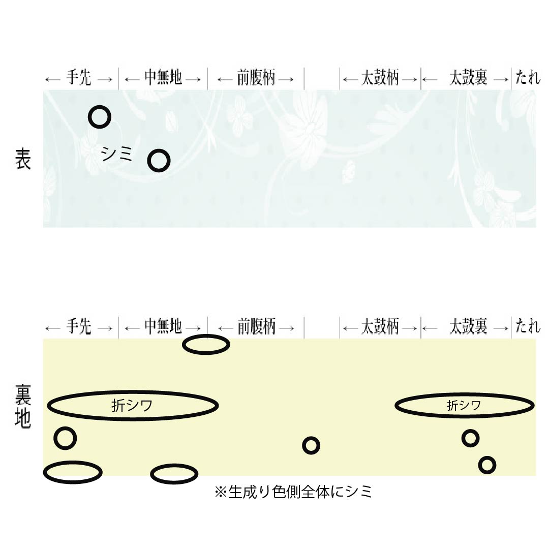 半幅帯 木綿 Bランク 紅藤色（べにふじいろ） 生成り色（きなりいろ） 夏帯 リバーシブル 無地 帯丈373cm マルチカラー 1125004154328