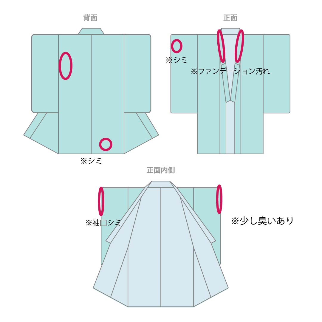 夏物 ポリエステル 色無地 Aランク 身丈161cm 裄丈63cm 白銅色（はくどういろ） 洗える着物 素無地 一つ紋 絽 グレー系 1132006793422