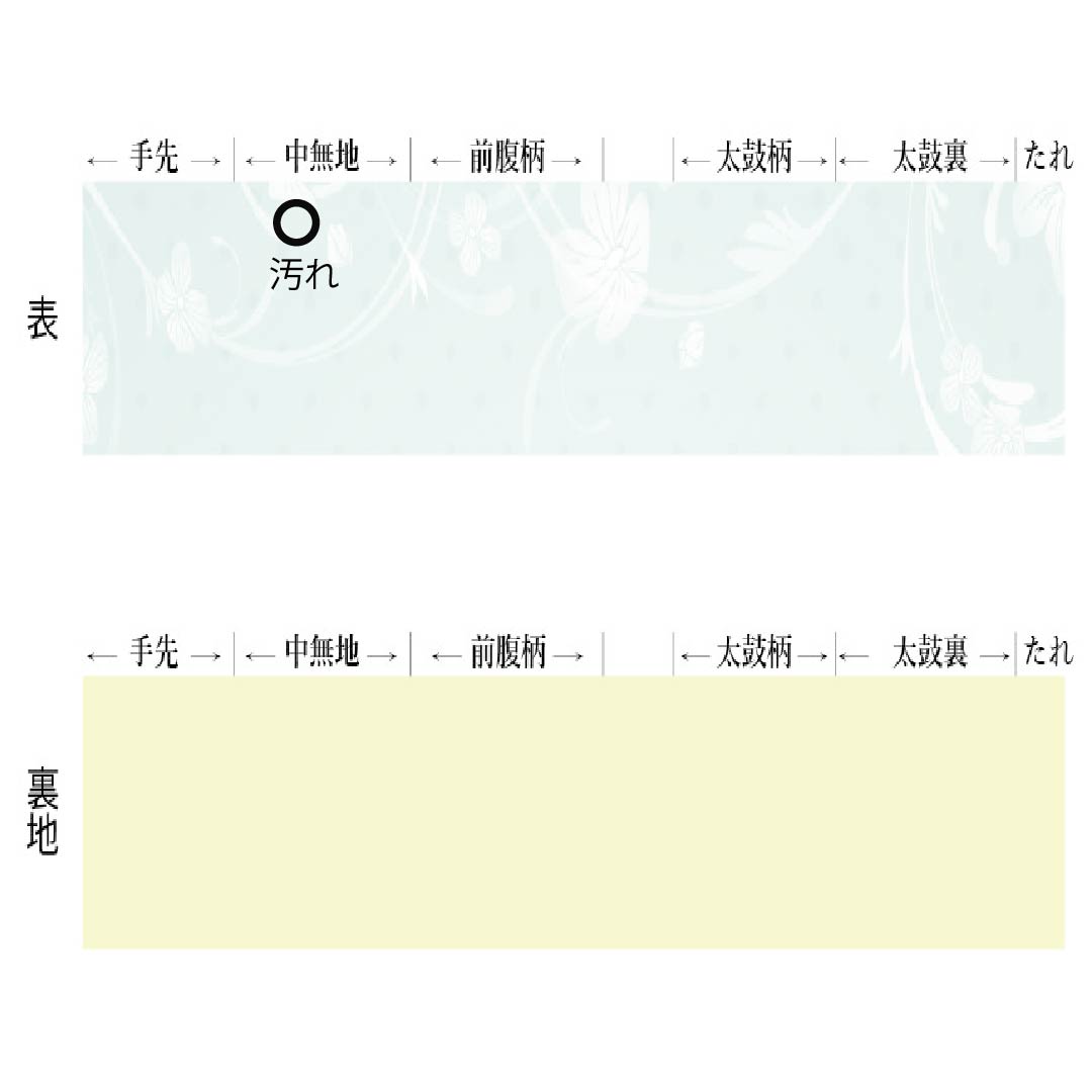 Fukuro Obi, pure silk, silver (gin-iro), artist's work, spring orchid, landscape pattern, obi length 470cm, A rank, point pattern, casual, silver 1123012553422