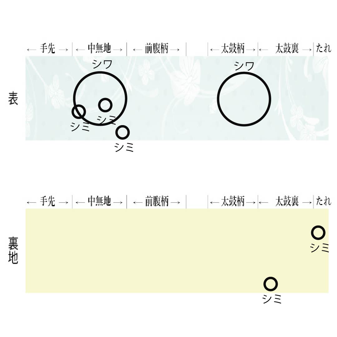 Formal, silver-colored, pure silk obi with a tortoiseshell pattern and kanoko dappled lining, suitable for formal kimono (tomesode), length 426cm, rank B, six-fold weave, product number 1123014574322